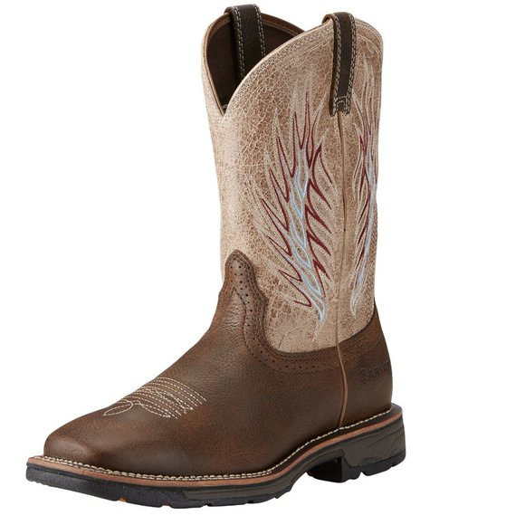ariat Other - ARIAT Rustic Brown Leather WORKHOG Workboot